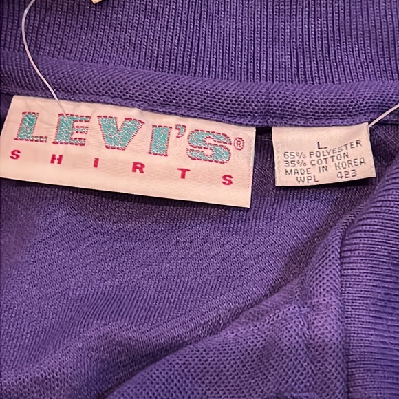 NWT VINTAGE Levi’s Polo Shirt Sz L - Picture 9 of 9